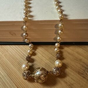 Vintage Faux Pearl Necklace